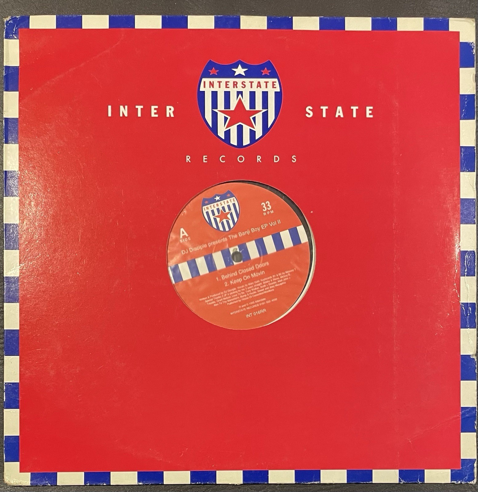 DJ DISCIPLE-THE BANJI BOY EP VOL II 12" 33RPM INT 016RR EX/VG+