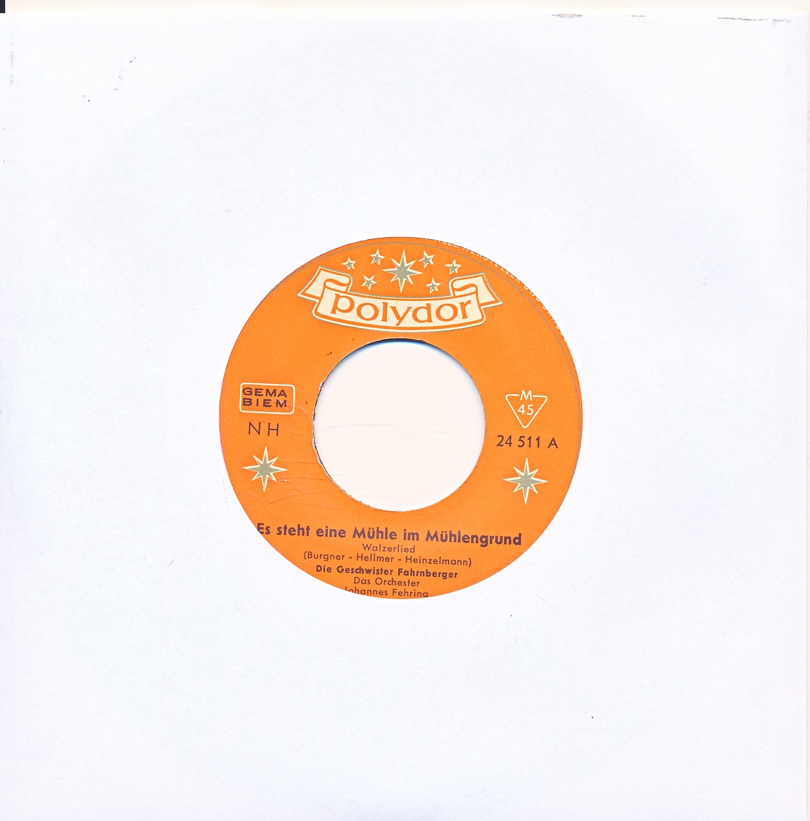 Es steht eine Mühle - Geschwister Fahrenberg - LC Single 7" Vinyl 196/25