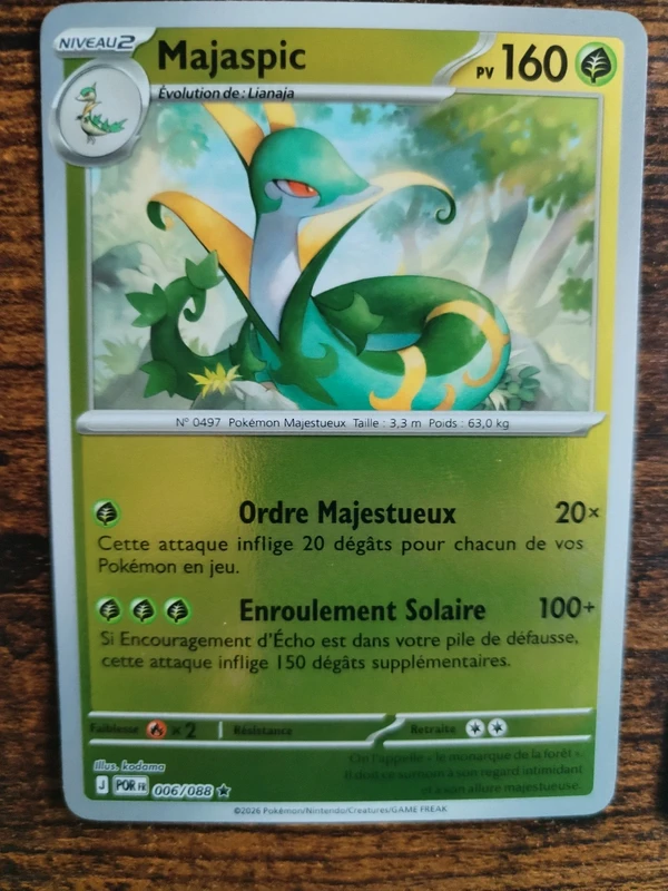 Carte Pokémon Majaspic Reverse Équilibre Parfait