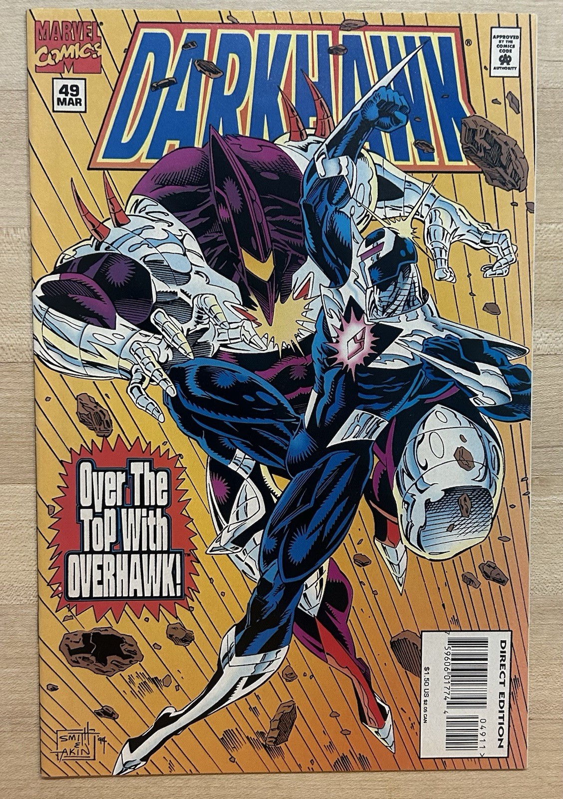 DARKHAWK # 49, dal secondo all'ultimo numero HTF bassa tiratura Overhawk Marvel 1995