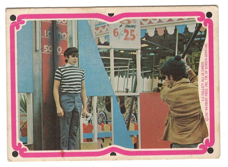 1967 DONRUSS # 3C - THE MONKEES DAVY JONES MICHAEL NESMITH - GUARDA!!!