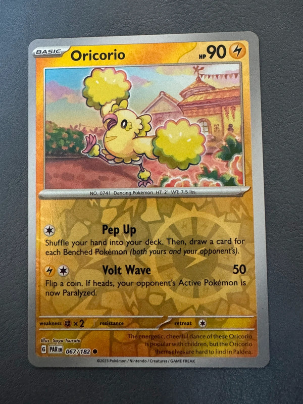 Pokémon Oricorio Reverse Holo Kaart | Paradox Rift | Electric | Pom-Pom Style