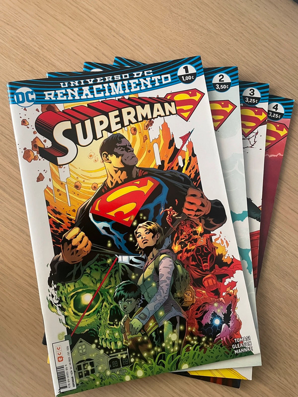 Lote Superman Renacimiento 1 al 4 ECC
