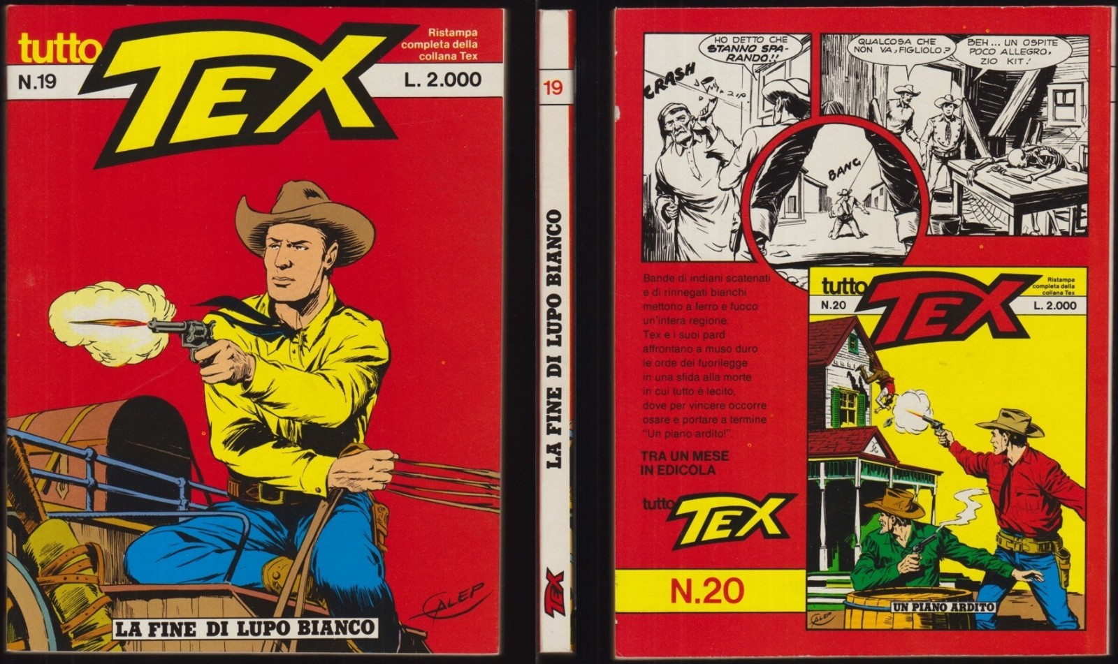 TUTTO TEX 19 LA FINE DI LUPO BIANCO - GIUGNO 6/1987 "PERFETTO"