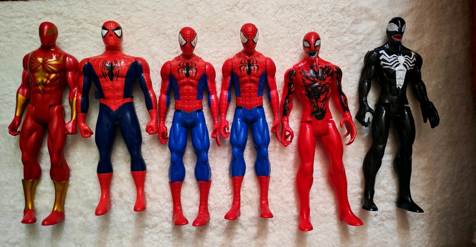Spiderman 12 Inch Action Figure Job Lot Bundle Hasbro Marvel Venom Iron Spider