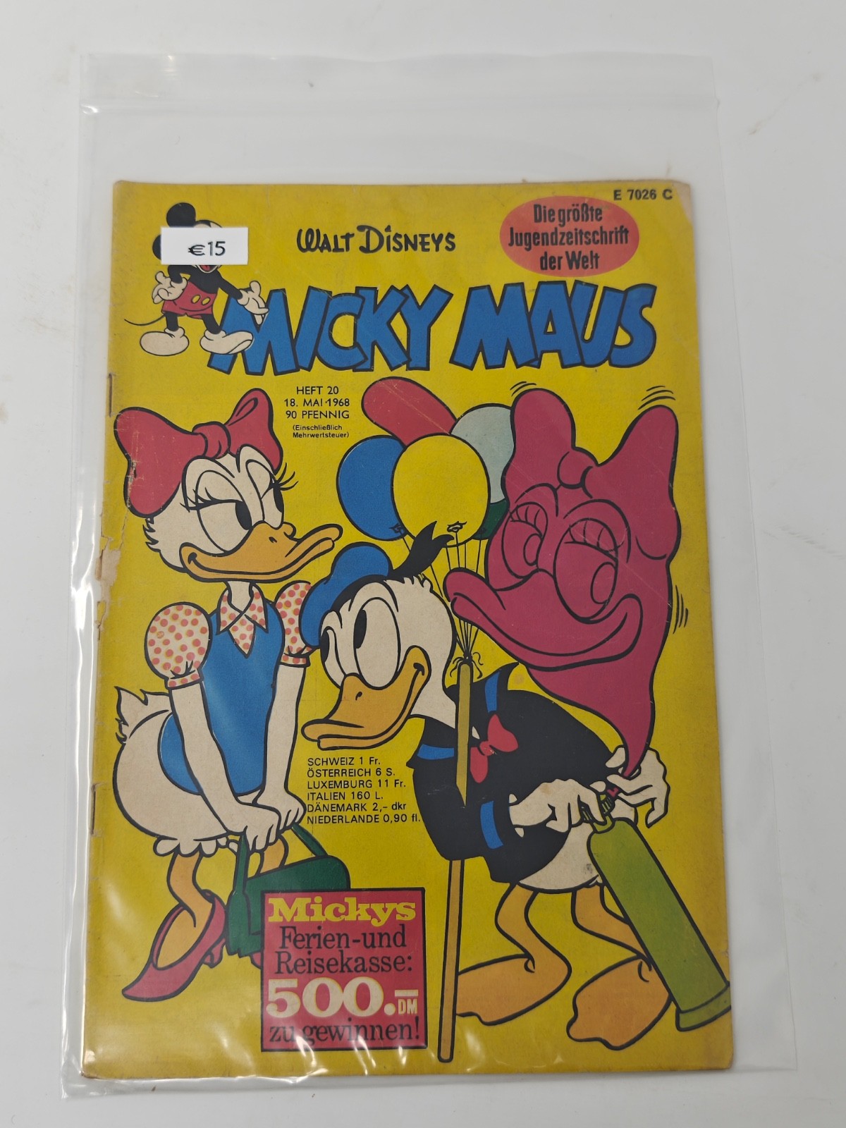 Quaderno Topolino n.20 del 1968 (18 maggio 1968) - Raro originale anni 60