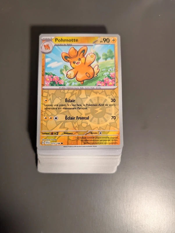 Lot de 50 cartes Pokémon françaises (dont 10 brillantes) - Pohmotte