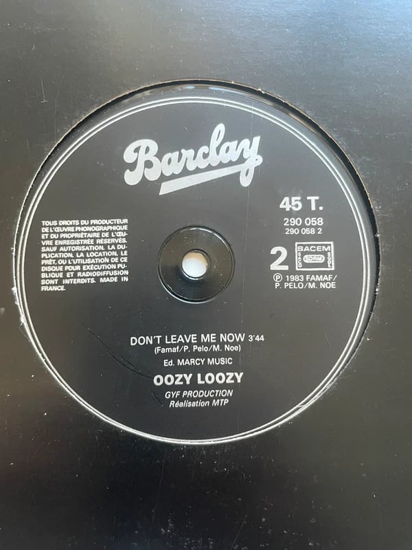 Disque vinyle maxi 45t - Oozy Loozy - You ve got to be a winner