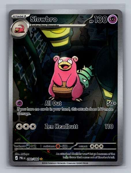 Slowbro 090/084 Pitch Black Ultra Rare Illustration Rare NM Pokemon TCG
