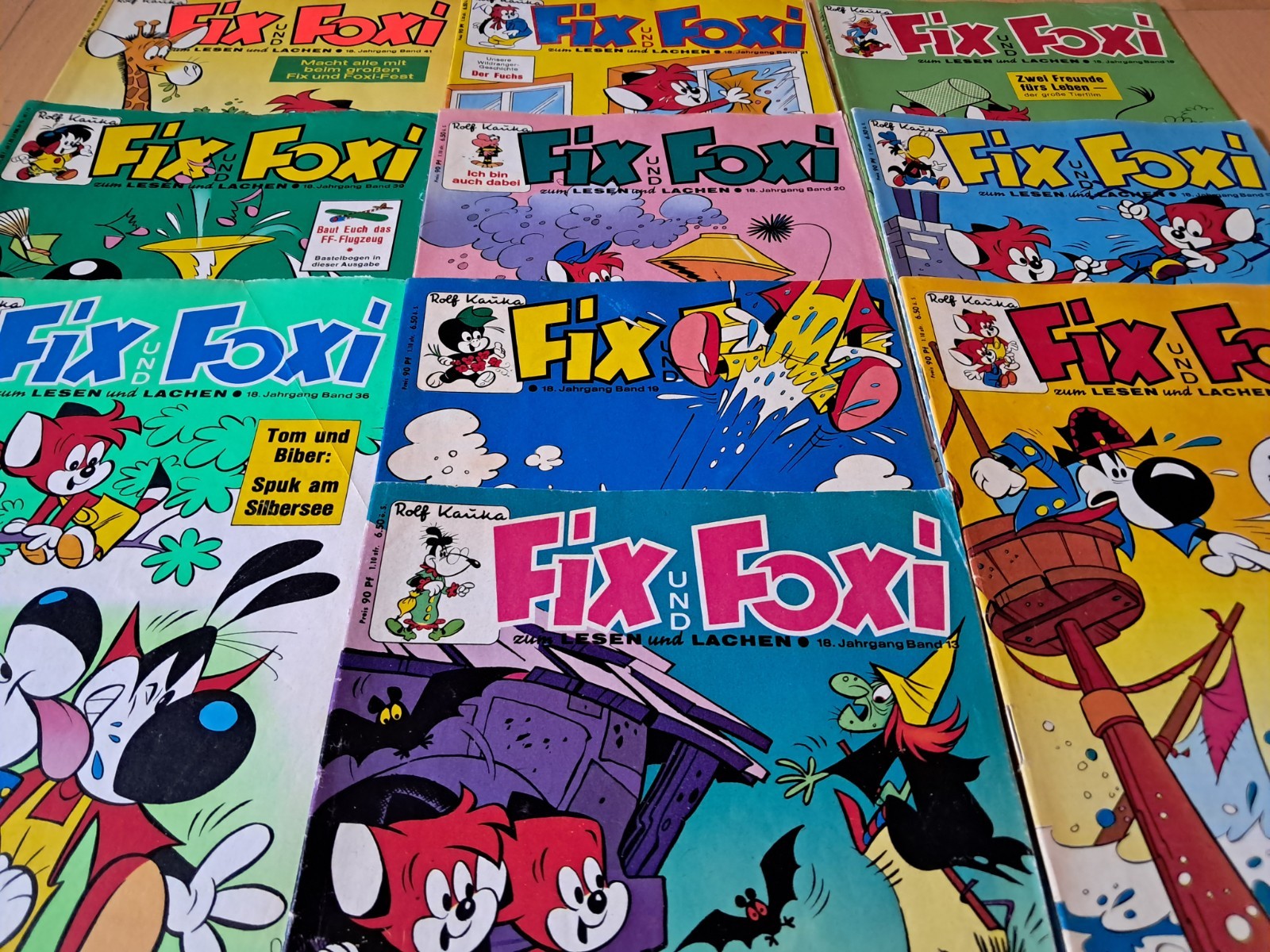 Rolf Kauka's Fix + Foxi 18° anno - raccolta 10 fumetti del 1970