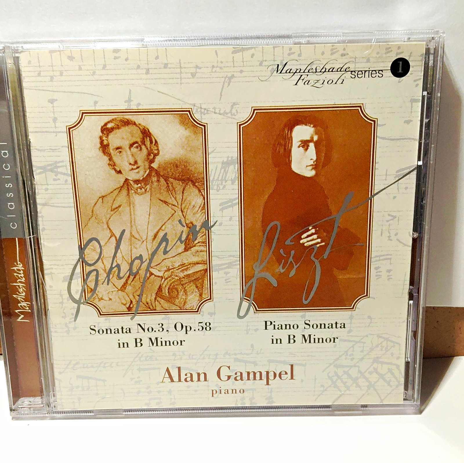 Alan Gampel Chopin Sonata No. 3 / Liszt Piano Sonata CD Mapleshade 2001