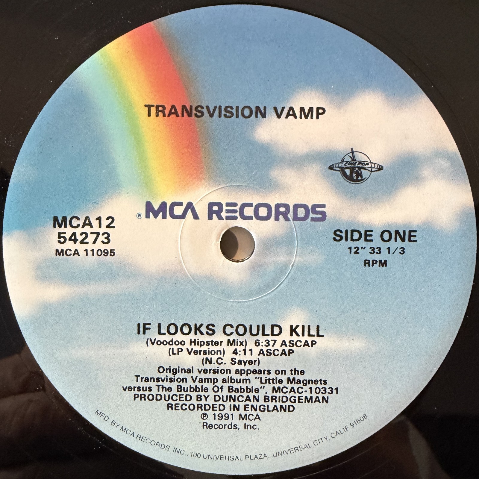 Transvision Vamp - If Looks Could Kill (Voodoo Hipster Mix) 12" MCA 1991