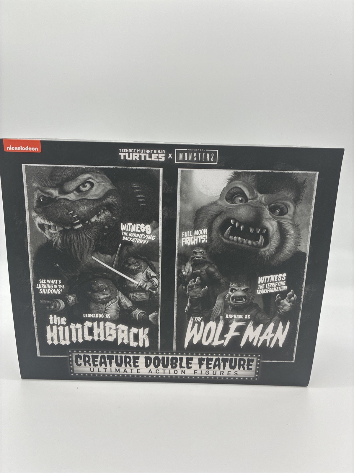 NECA TMNT X Universal Monsters Creatura Doppia Funzione Leo & Ralph