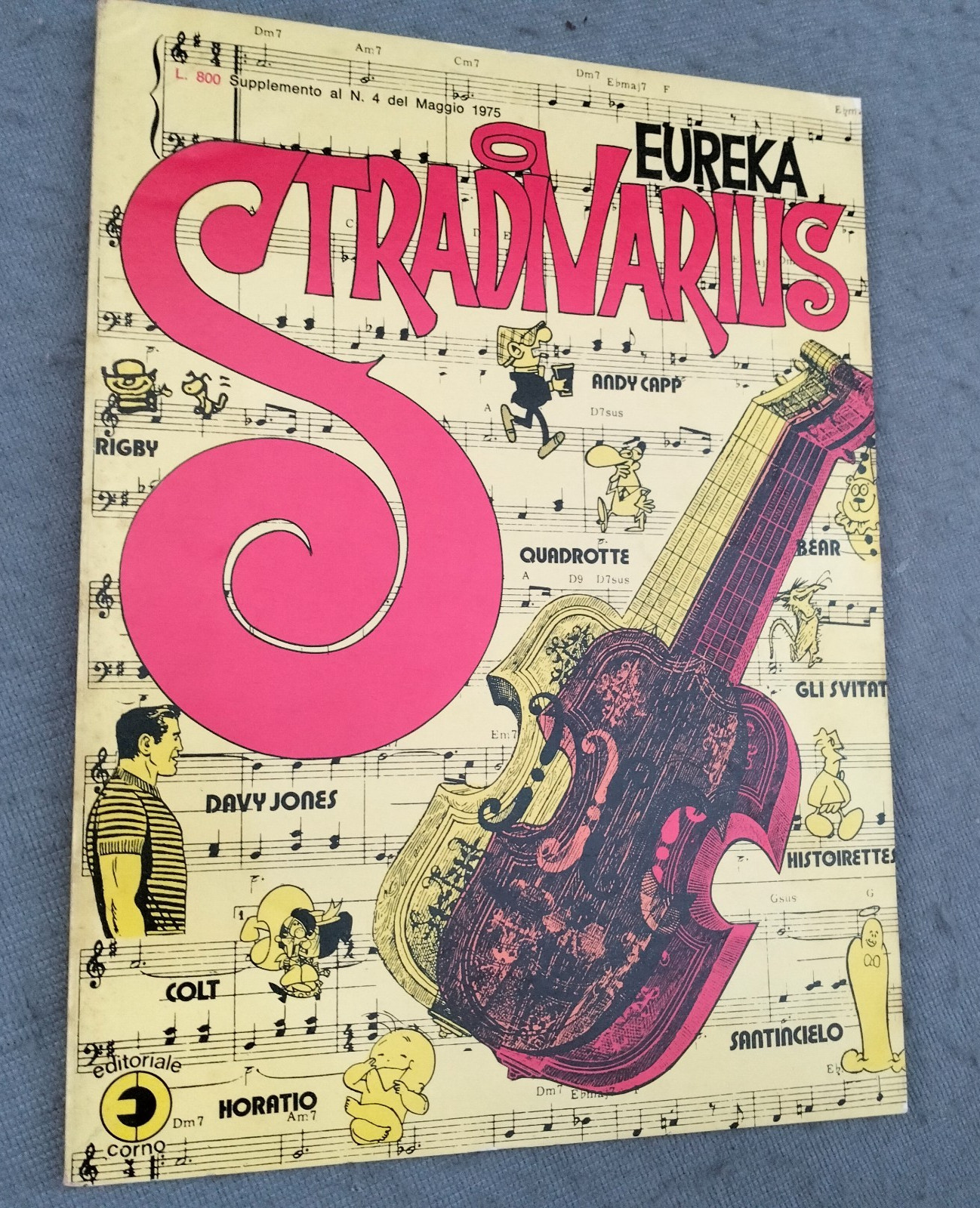EUREKA  STRADIVARIUS-CORNO -29 °  SUPPLEMENTO AL N° 4 / 1975-COME NUOVO