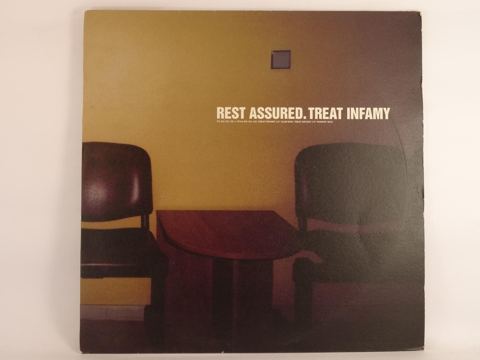 REST ASSURED TREAT INFAMY (215) 2 Track 12" Single plus Picture Sleeve FFRR