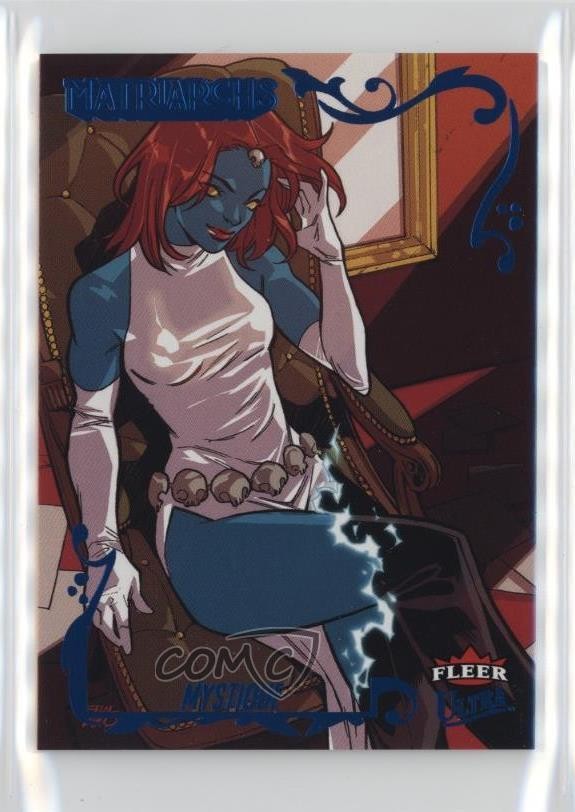 2024 Fleer Ultra Matriarchs of Marvel Blue Foil Mystique #12 o1h