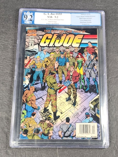 GI Joe Un vero eroe americano #155 PGX 9.2 1994 ultimo numero pagine bianche firmate