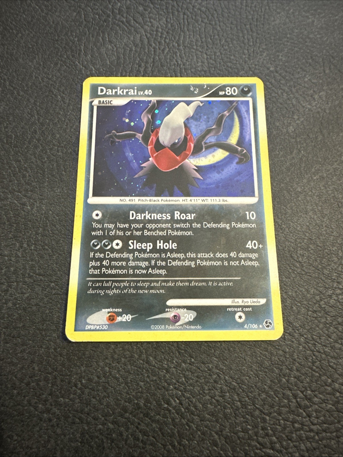 Carte Pokémon Darkrai 4/106 Holo Duels Au Sommet Française #2