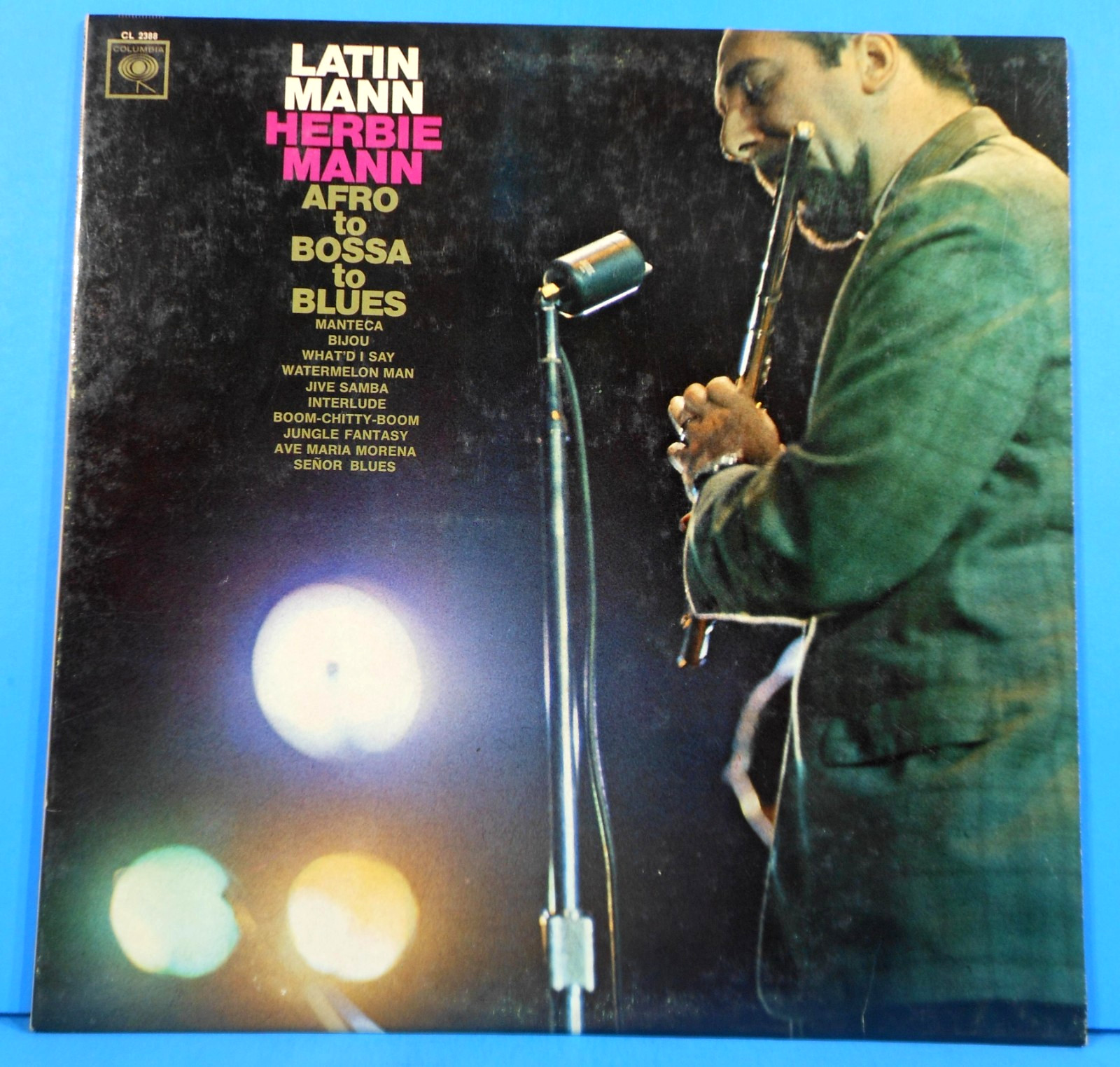 HERBIE MANN LATIN MANN AFRO TO BOSSA LP 1965 MONO GREAT CONDITION! VG+/VG+!!A