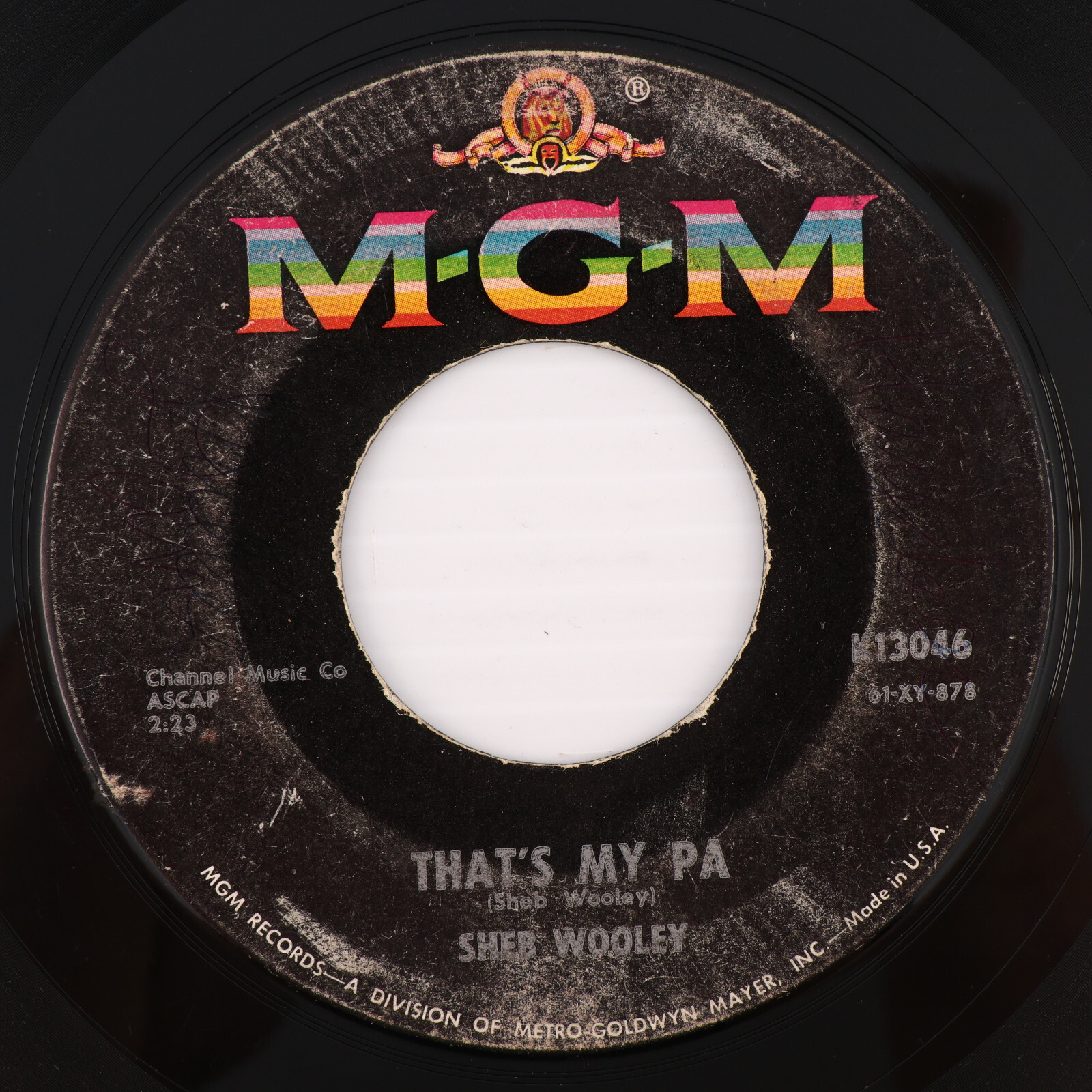 Sheb Wooley – That's My Pa / Meet Mr. Lonely - 1961 -45 rpm 7" Single K13046