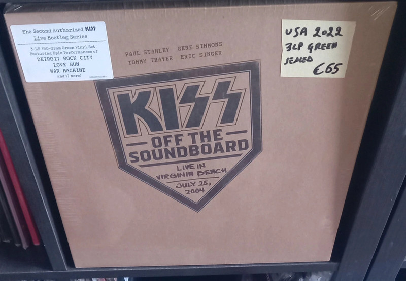 Kiss Off The Soundboard Live In Virginia Beach 3 Green Vinyls Sealed