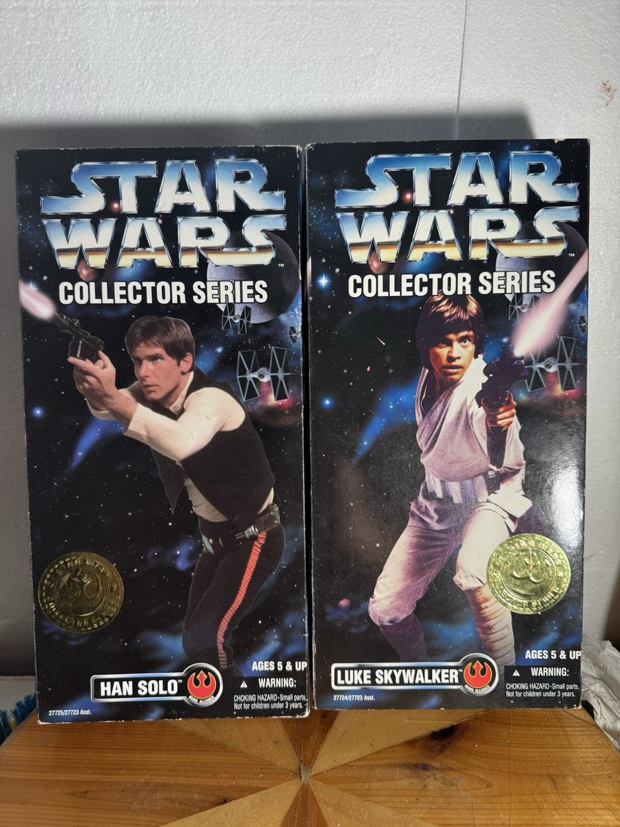 Star Wars Han Solo & Luke Skywalker 1996 Serie da Collezione 12" Figure Tote13