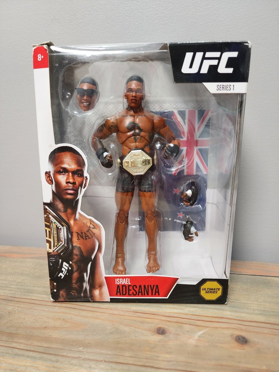 UFC Ultimate Series 1 Israel Adesanya Action Figure - Jazwares 2020 Damaged Box