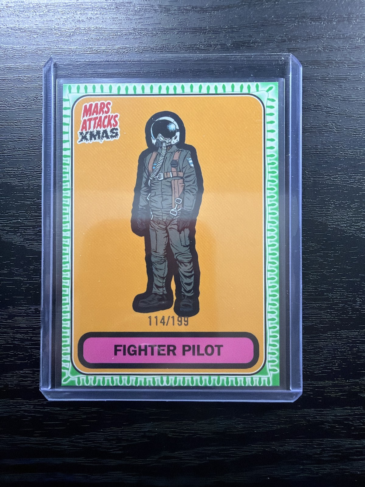 2026 Topps Mars Attacks Xmas Christmas Fighter Pilot X-Mas Lights /199 #B-68