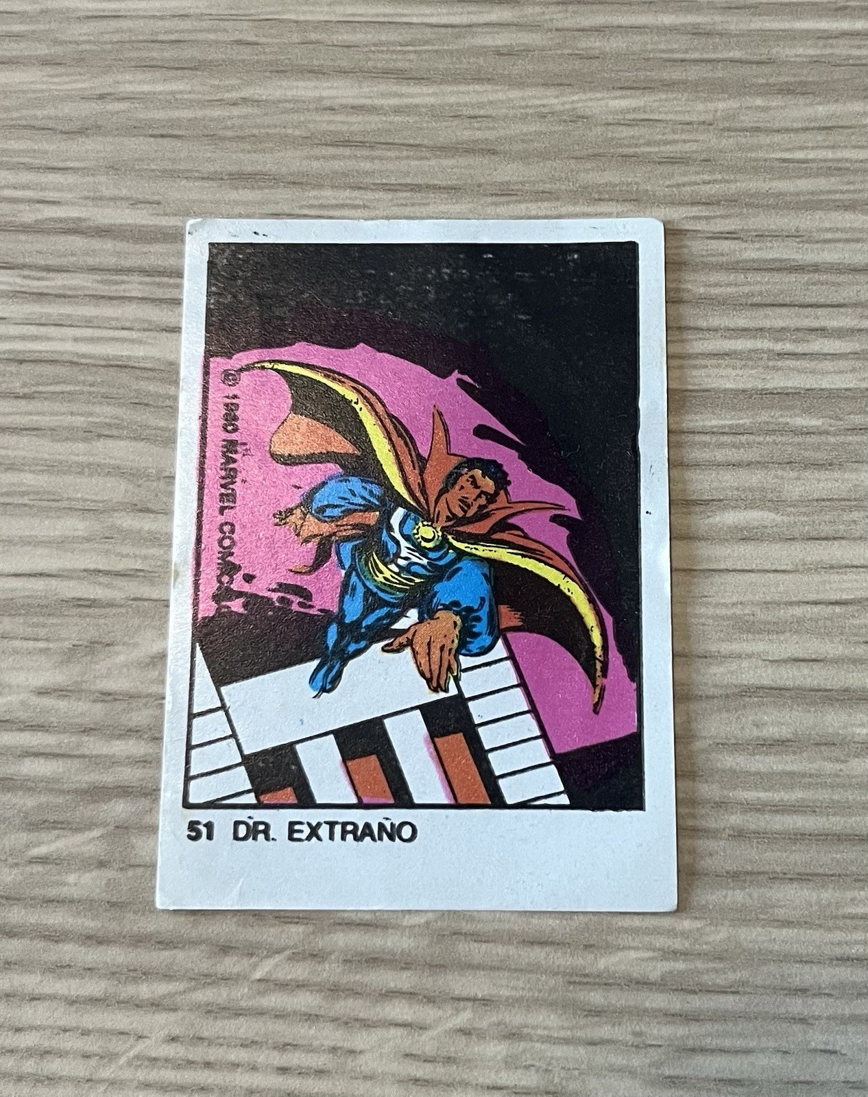 1984 Marvel Avenger #51 Ultrafigu Argentina Trading Cards, No Use
