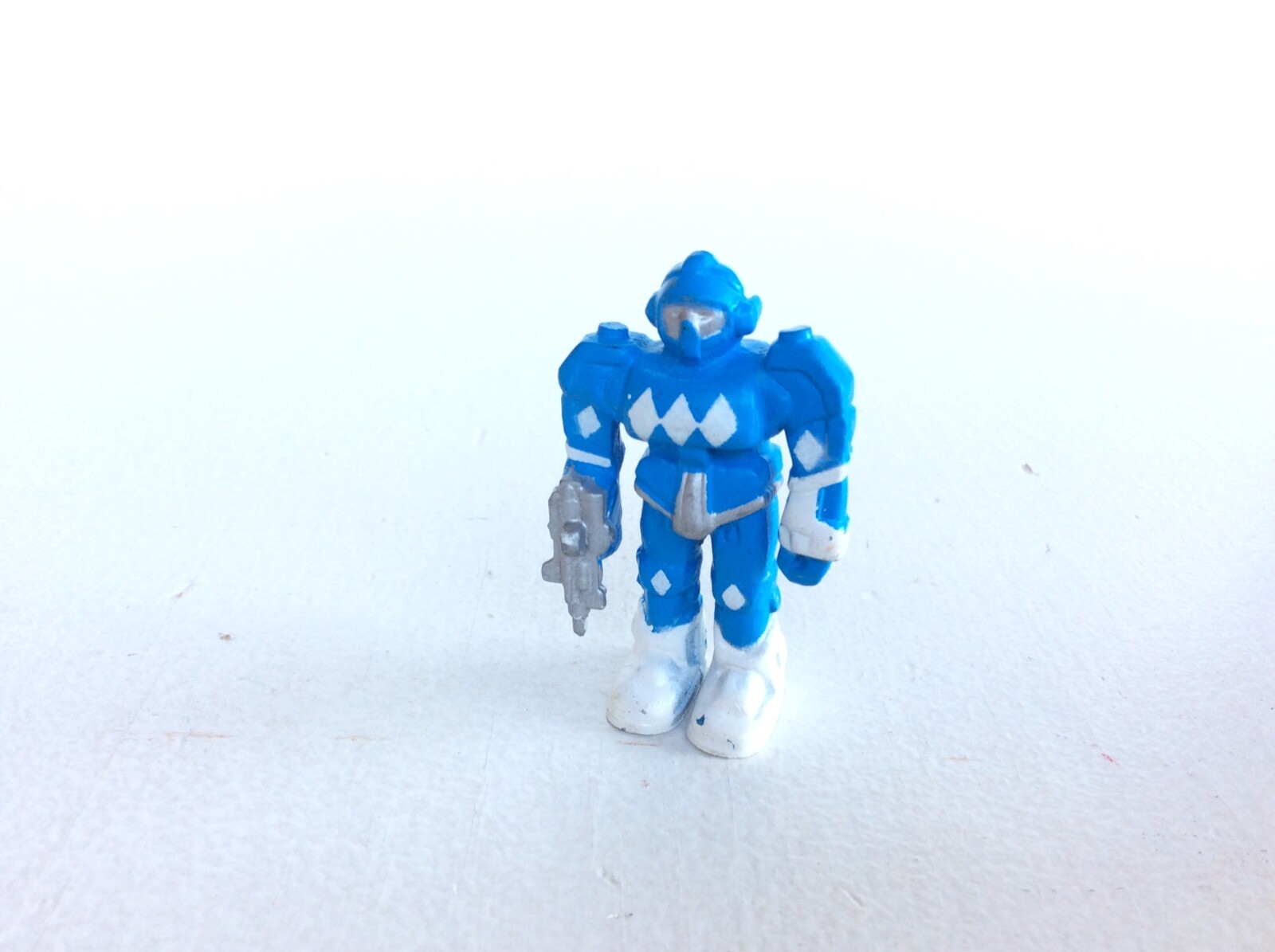 SONIC RANGERS Robot Warriors Minifigure Blu e Bianco, Vintage Soma 1994