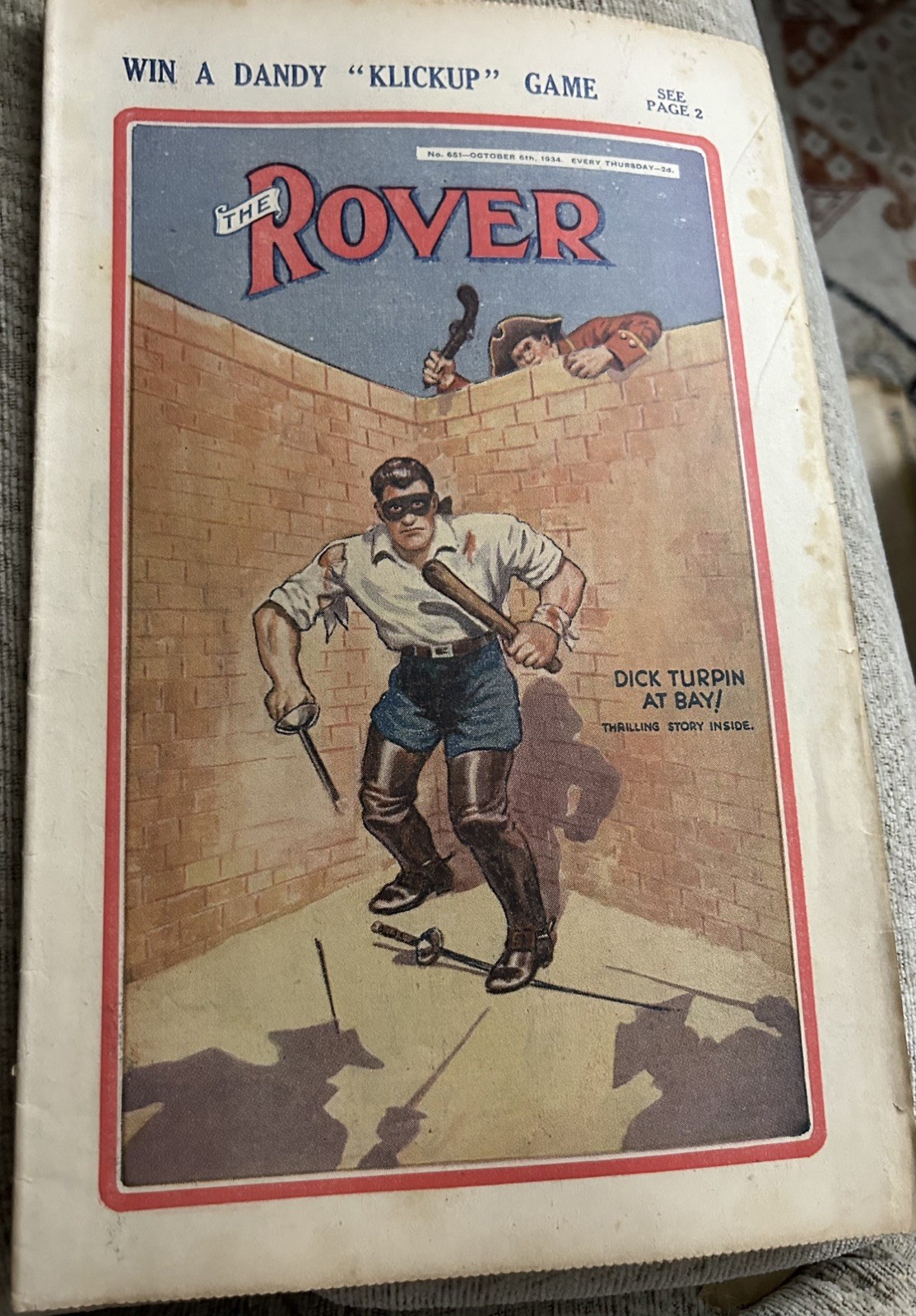 The Rover Comic - No 651.  October 5th 1934