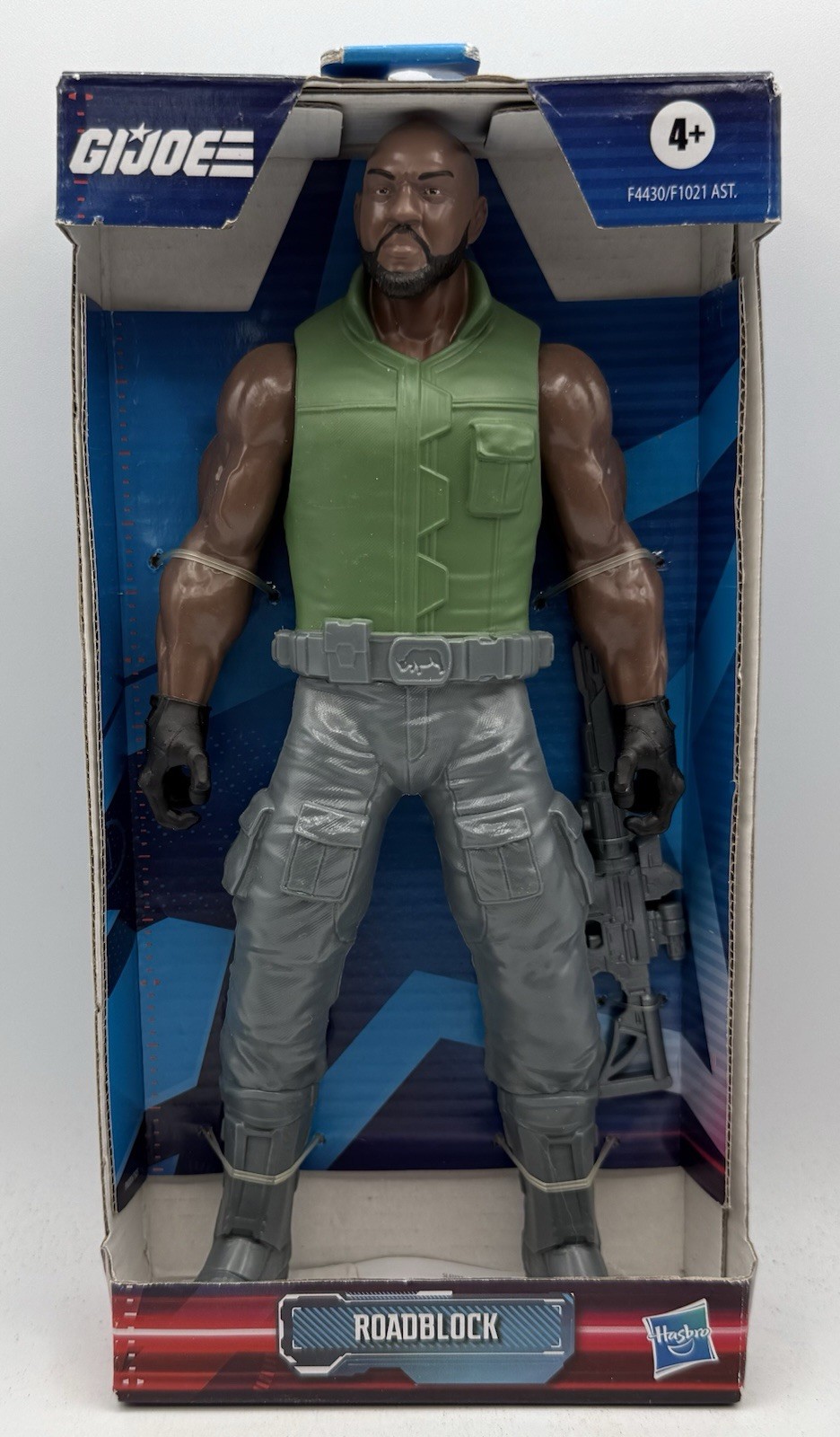 Hasbro GI Joe Roadblock 9 Inch Action Figure with Assault Rifle Toy 2022 New