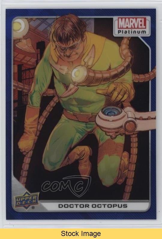 2023 Upper Deck Marvel Platinum Blue Rainbow Dr Octopus Doctor #91 LEGGI 19b3