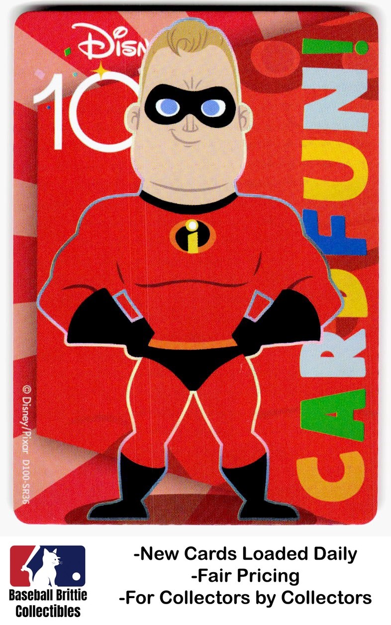2023 Card.fun Disney 100 Joyful #D100-SR36 Mr. Incredibile Gli Incredibili