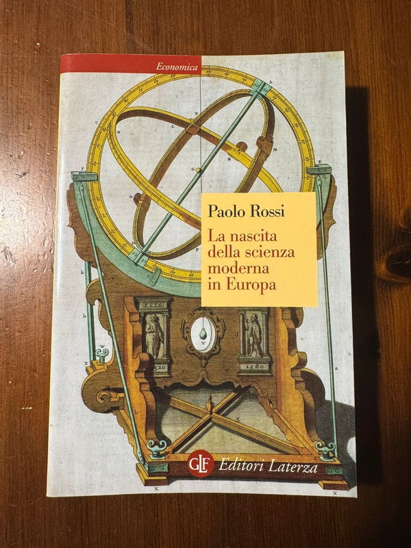 Libro “La nascita della scienza moderna in Europa” - Paolo Rossi