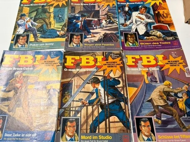 Lotto 6 quaderni FBI Moewig Editore