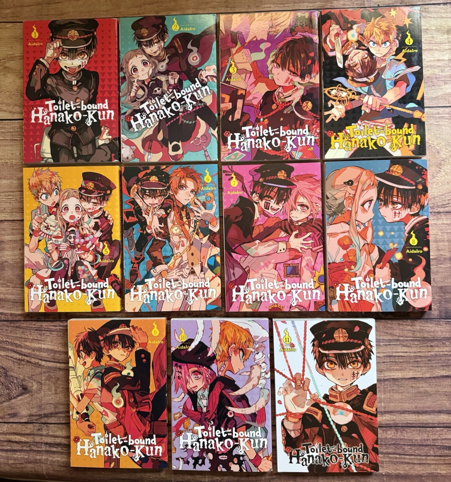 Lotto 11 manga Hanako-Kun legati alla toilette (vol 1-11), ottime condizioni