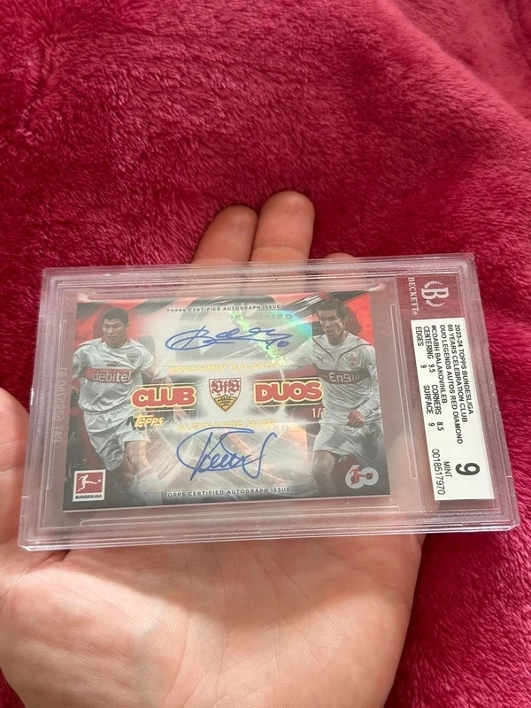Panini Topps 60 Jahre Bundesliga - VFB Stuttgart - Balakov & Hleb Dual Auto Gold 1/1
