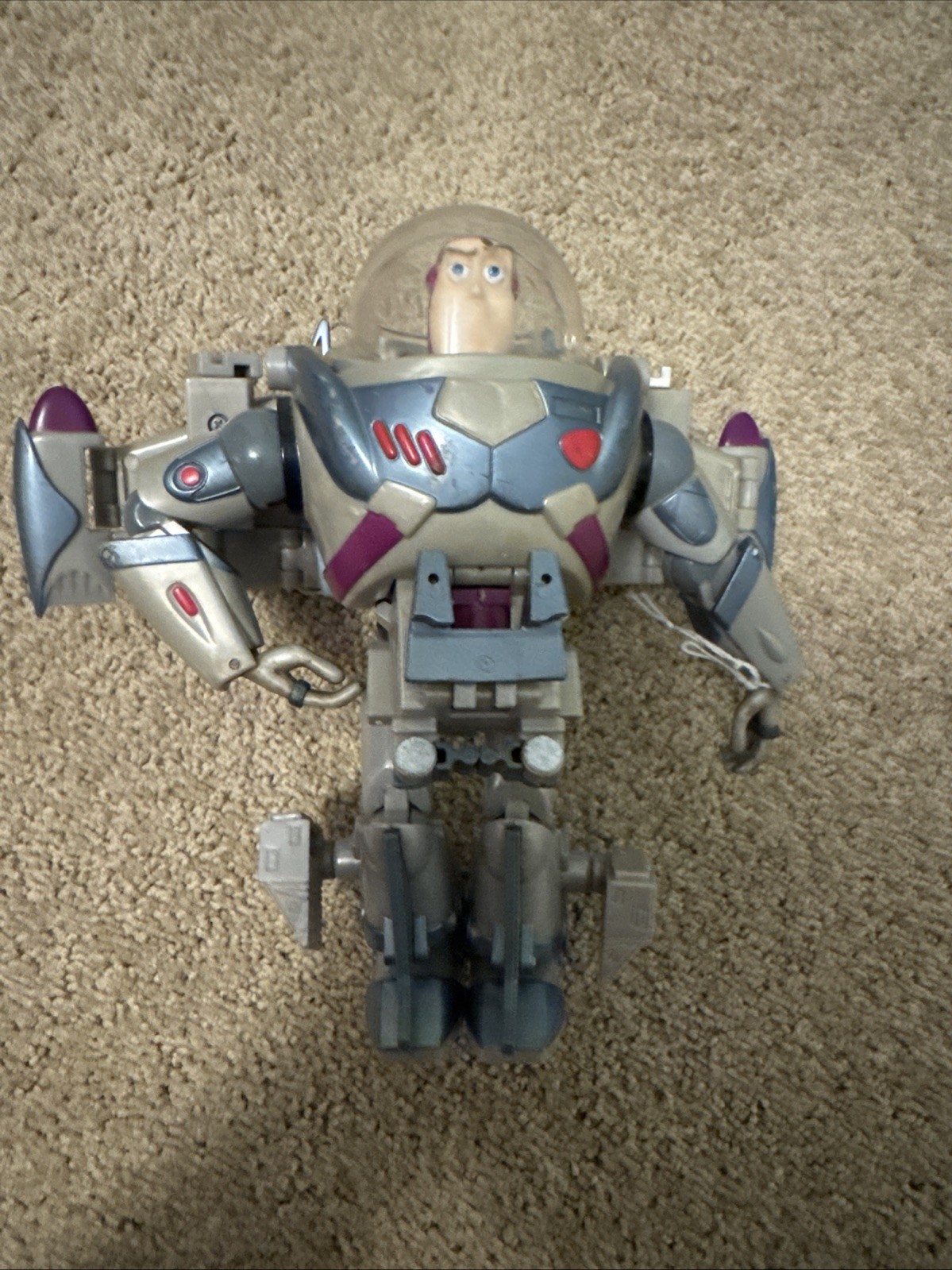 Hasbro 2001 Search & Rescue Buzz Lightyear 11" Toy Story Modellino Grigio Blu