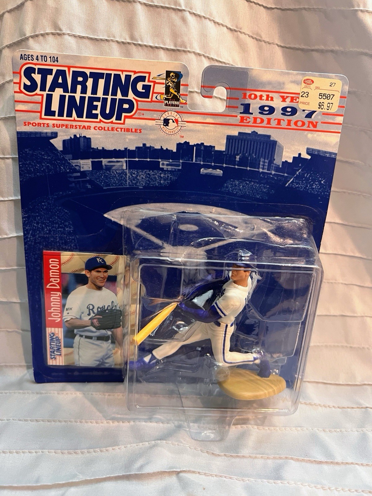 Johnny Damon- Starting Lineup- Kansas City Royals Figure w/Card 1997 Edition MLB