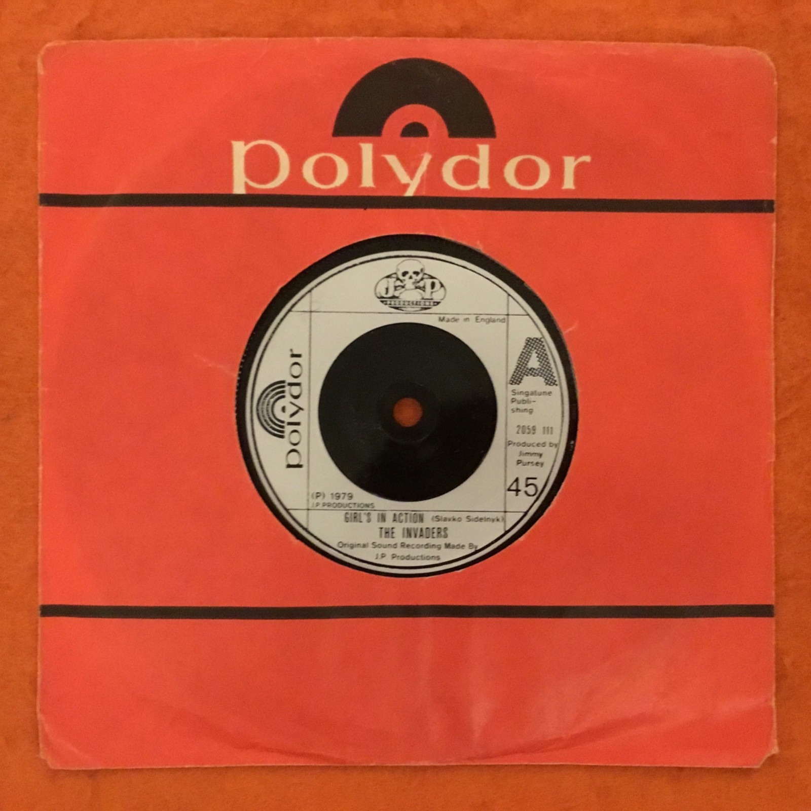 The Invaders- Girl’s In Motion- No Secrets- JP Productions/Polydor 7” 1979