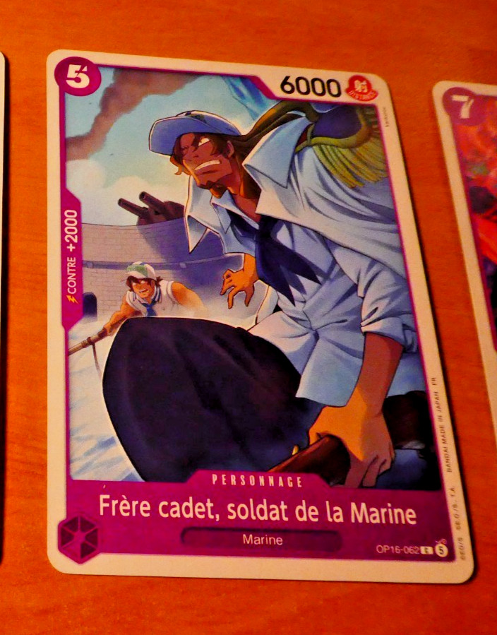 ONE PIECE BATAILLE DECISIVE CARD GAME CARTE FRERE CADET OP16-062 FR MINT 2026