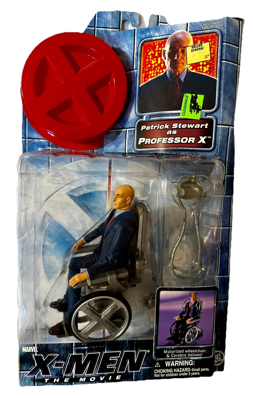 Toy Biz Marvel X-Men The Movie: Patrick Stewart come Professore X Giocattolo da Collezione Nuovo con scatola