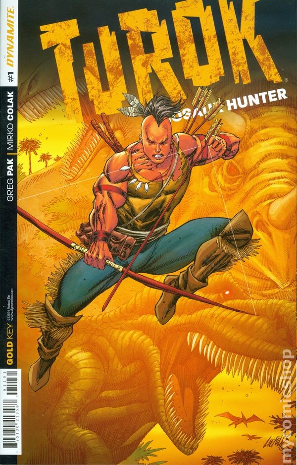 Turok Dinosaur Hunter 1F variante Liefeld VF- 7.5 2014 immagine stock