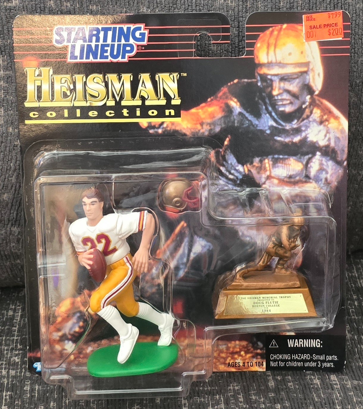 Starting Lineup Heisman Collection Doug Flutie 1997 nuovo con scatola