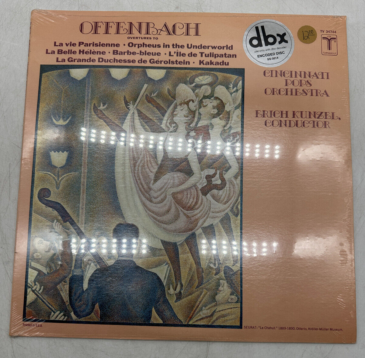 Cincinnati Pops Orchestra Erich Kunzel Offenbach Overtures Turnabout TV 34744