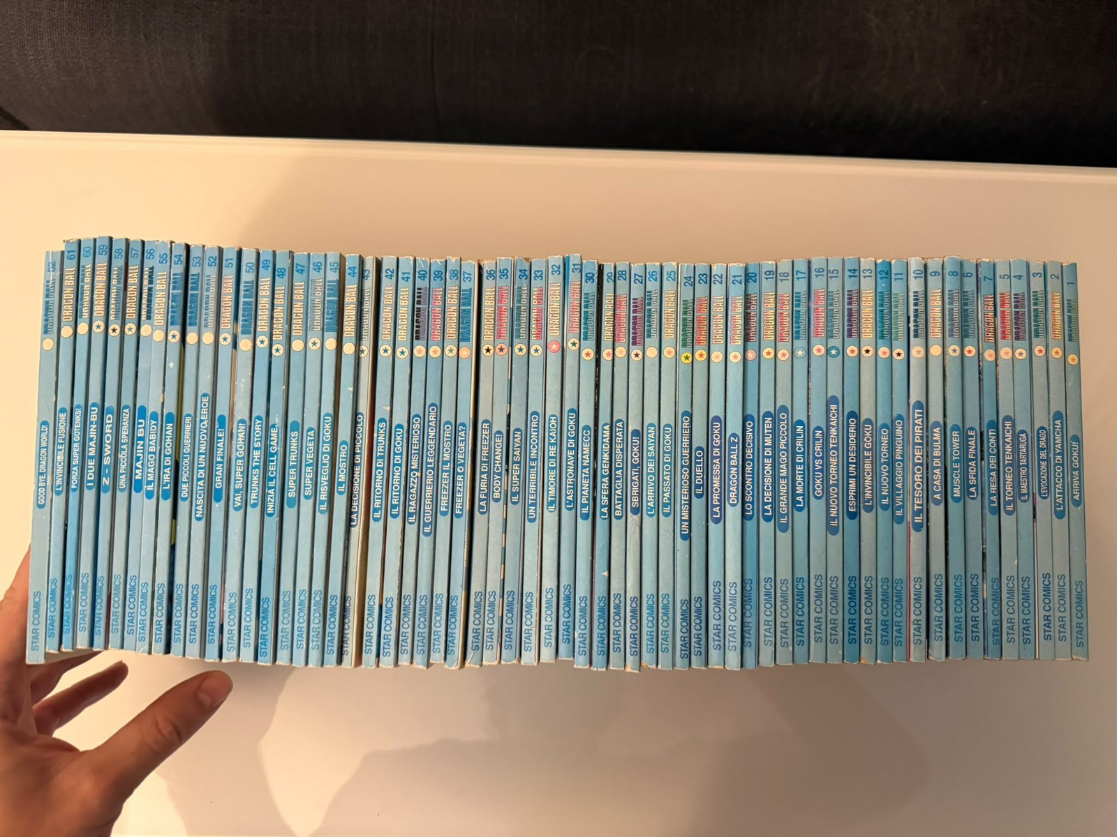 DRAGON BALL SERIE COMPLETA 1/62 PRIMA EDIZIONE STAR COMICS MANGA SERIE AZZURRA