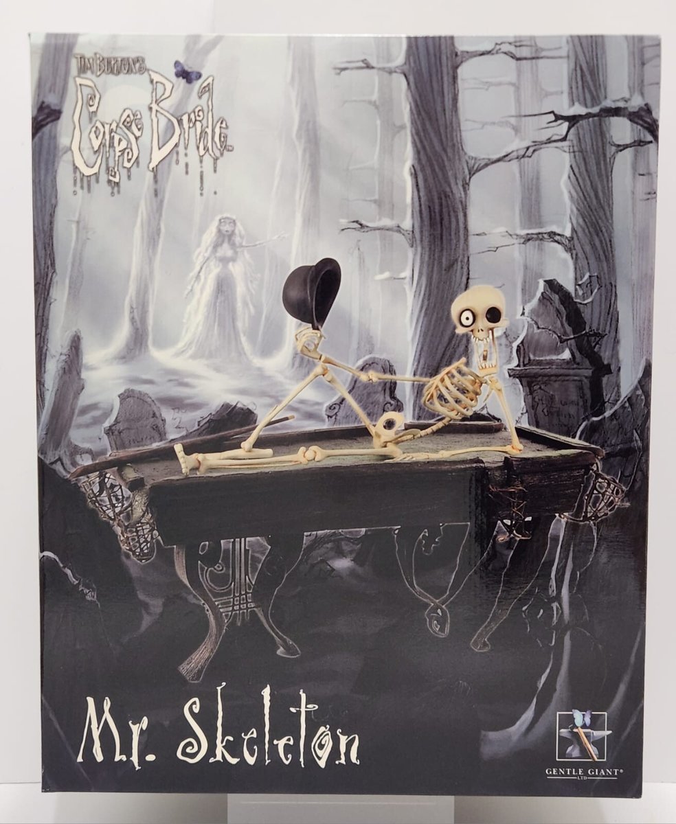 Statua Corpse Bride Mr. Skeleton Bonejangles edizione limitata di Gentle Giant NUOVO