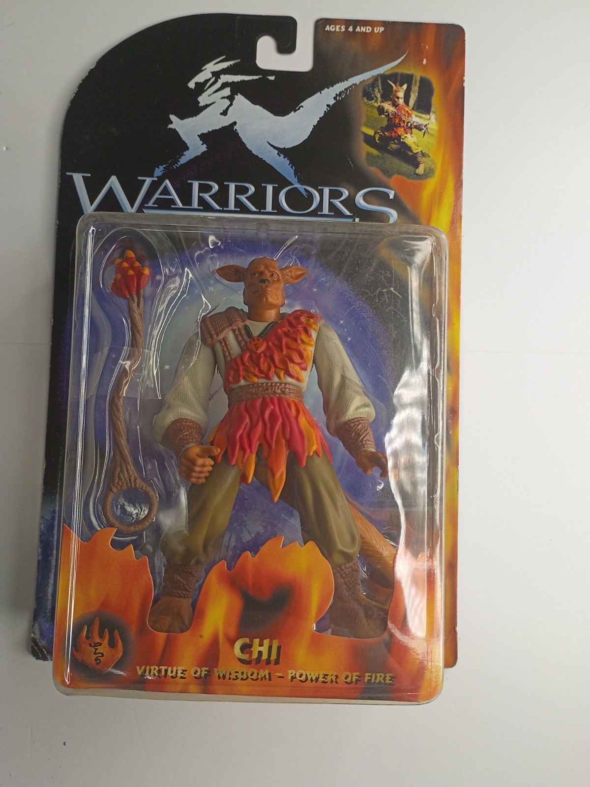 Warriors of Virtue CHI 6 pollici Virtù della Saggezza Potere del Fuoco 1997 Play'em 