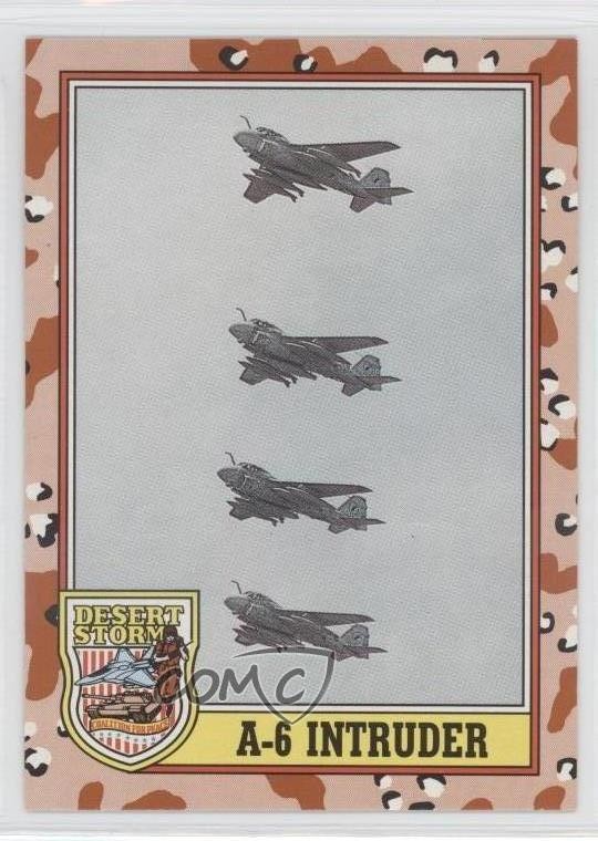 1991 Topps Desert Storm A-6 Intruder #200 0o3